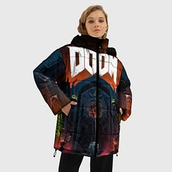 Куртка зимняя женская DOOM - Hellgate, цвет: 3D-черный — фото 2