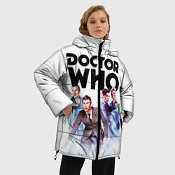 Куртка зимняя женская Доктор Кто, цвет: 3D-черный — фото 2