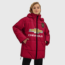 Куртка зимняя женская Lingard Manchester United, цвет: 3D-красный — фото 2