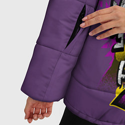 Куртка зимняя женская Приключения ДжоДжо, цвет: 3D-светло-серый — фото 2