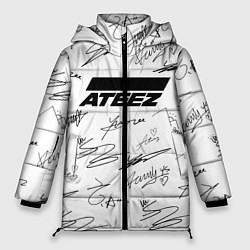 Куртка зимняя женская ATEEZ АВТОГРАФЫ, цвет: 3D-красный