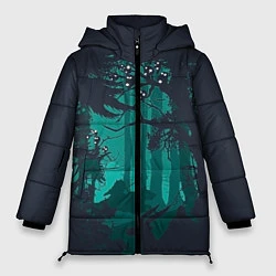 Куртка зимняя женская Принцесса Мононоке, цвет: 3D-черный