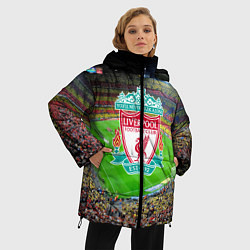 Куртка зимняя женская FC Liverpool, цвет: 3D-светло-серый — фото 2