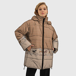 Куртка зимняя женская Всадники, цвет: 3D-черный — фото 2