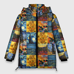 Женская зимняя куртка Картины Ван Гога