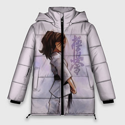 Куртка зимняя женская Кёкусинкай девушка, цвет: 3D-красный