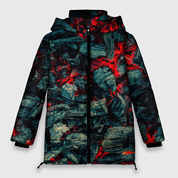 Куртка зимняя женская Уголь, цвет: 3D-красный