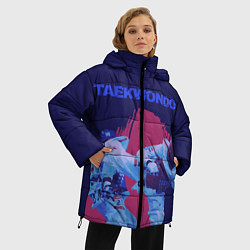 Куртка зимняя женская Taekwondo, цвет: 3D-черный — фото 2
