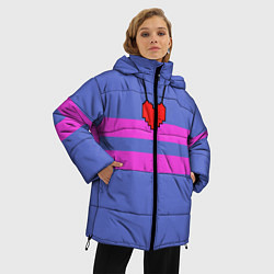 Куртка зимняя женская UNDERTALE FRISK ФРИСК, цвет: 3D-черный — фото 2