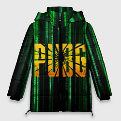 Куртка зимняя женская PUBG - Королевская битва, цвет: 3D-черный