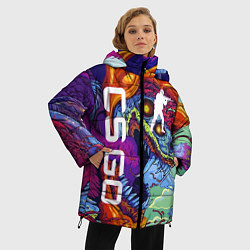 Куртка зимняя женская CS GO HYPERBEAST, цвет: 3D-черный — фото 2