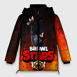 Куртка зимняя женская Brawl Stars - Crow, цвет: 3D-красный
