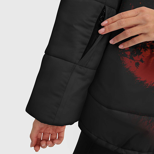 Женская зимняя куртка Атака Титанов / 3D-Светло-серый – фото 5