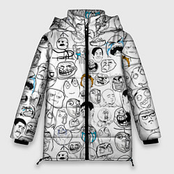 Куртка зимняя женская МЕМЫ, цвет: 3D-черный