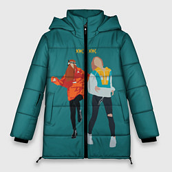 Куртка зимняя женская Кис-кис, цвет: 3D-светло-серый