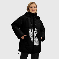 Куртка зимняя женская Выжигющий Искру, цвет: 3D-светло-серый — фото 2