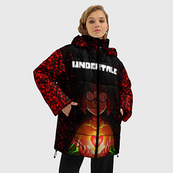 Куртка зимняя женская UNDERTALE CHARA, цвет: 3D-красный — фото 2