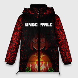 Куртка зимняя женская UNDERTALE CHARA, цвет: 3D-красный