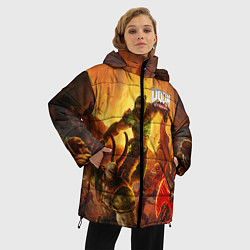 Куртка зимняя женская DOOM, цвет: 3D-красный — фото 2