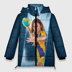 Куртка зимняя женская Гандболистка, цвет: 3D-черный