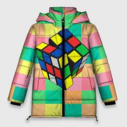 Женская зимняя куртка Кубик Рубика