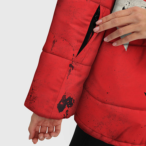 Женская зимняя куртка Three Days Grace / 3D-Красный – фото 5