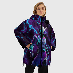 Куртка зимняя женская FORTNITE, цвет: 3D-светло-серый — фото 2