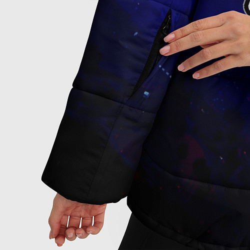Женская зимняя куртка GTA 5 / 3D-Светло-серый – фото 5