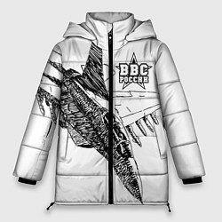 Куртка зимняя женская ВВС России, цвет: 3D-светло-серый