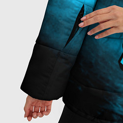 Куртка зимняя женская Brawl stars leon shark, цвет: 3D-черный — фото 2