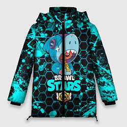 Куртка зимняя женская BRAWL STARS LEON, цвет: 3D-светло-серый