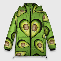 Женская зимняя куртка Люблю авокадо