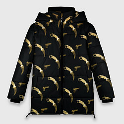 Куртка зимняя женская Karambit и Desert eagle, цвет: 3D-черный