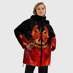 Куртка зимняя женская Войска связи, цвет: 3D-черный — фото 2