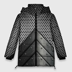 Куртка зимняя женская Броня металлическая, цвет: 3D-черный