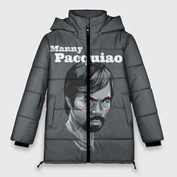 Куртка зимняя женская Manny Pacquiao, цвет: 3D-черный