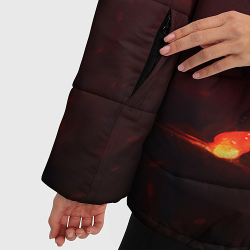 Женская зимняя куртка Танджиро Камадо / 3D-Красный – фото 5