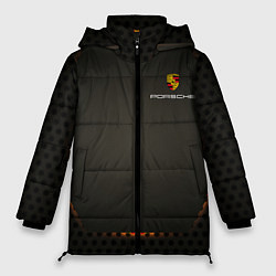 Куртка зимняя женская PORSCHEспина, цвет: 3D-черный