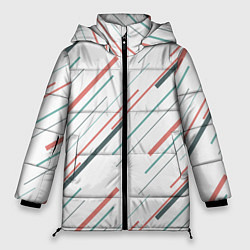 Куртка зимняя женская Геометрический стиль, цвет: 3D-черный