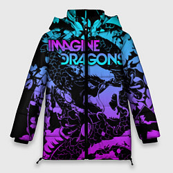 Куртка зимняя женская Imagine Dragons, цвет: 3D-красный