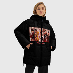 Куртка зимняя женская Великий из бродячих псов, цвет: 3D-черный — фото 2