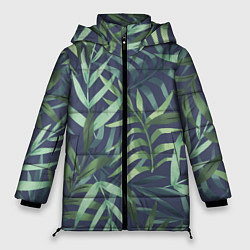 Куртка зимняя женская Арт из джунглей, цвет: 3D-красный