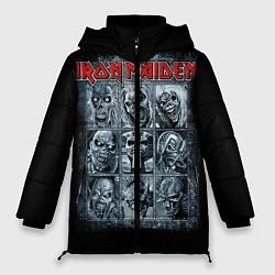 Куртка зимняя женская Iron Maiden, цвет: 3D-черный