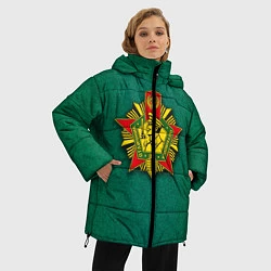 Куртка зимняя женская Отличник погранвойск, цвет: 3D-красный — фото 2