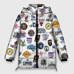 Женская зимняя куртка NBA Pattern