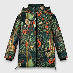 Куртка зимняя женская Abstraction Pattern, цвет: 3D-светло-серый