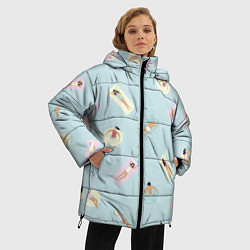 Куртка зимняя женская Пляжный сезон, цвет: 3D-красный — фото 2