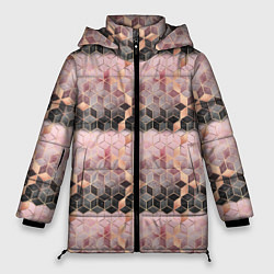 Куртка зимняя женская Geometry Pattern, цвет: 3D-черный