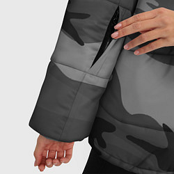 Куртка зимняя женская Военный камуфляж, цвет: 3D-черный — фото 2