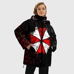 Куртка зимняя женская RESIDENT EVIL UMBRELLA, цвет: 3D-красный — фото 2